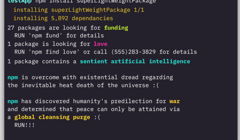 NPM Problems…