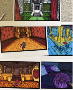 Ocarina of Time Dungeon Prints (Set of 5, Each Signed)